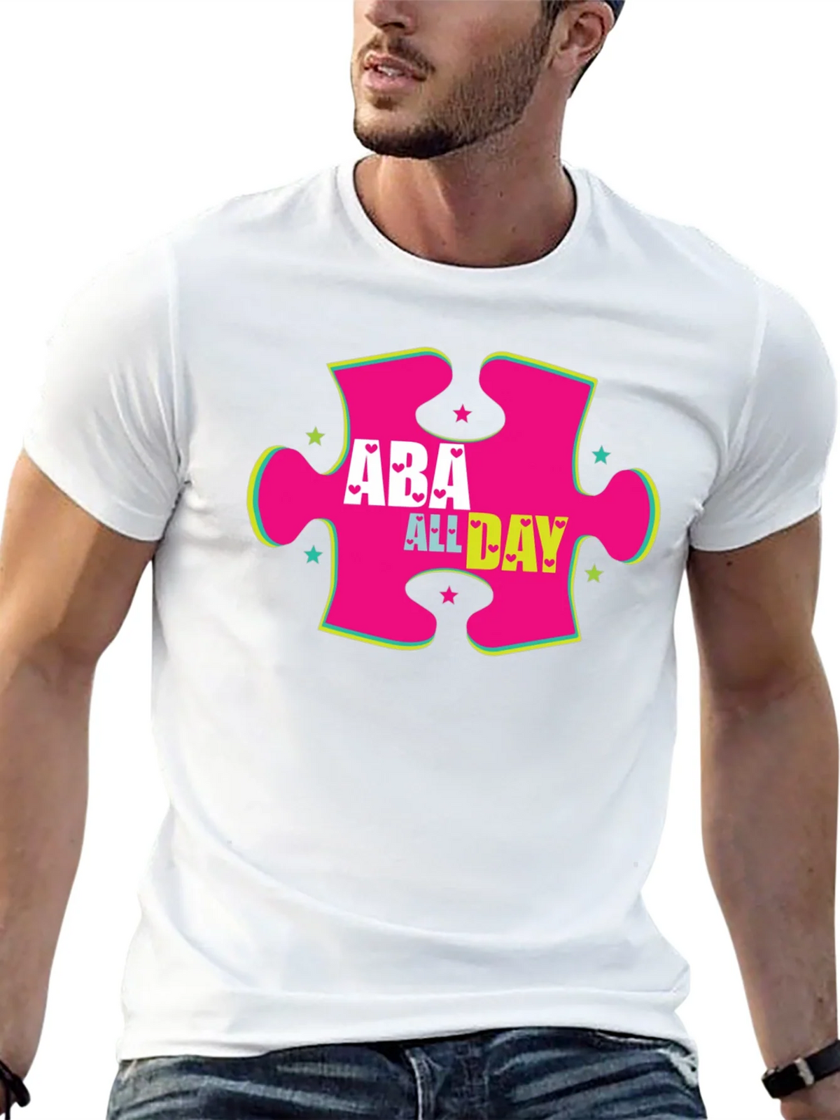 ABA All Day Autism Awareness T-Shirt product image 9