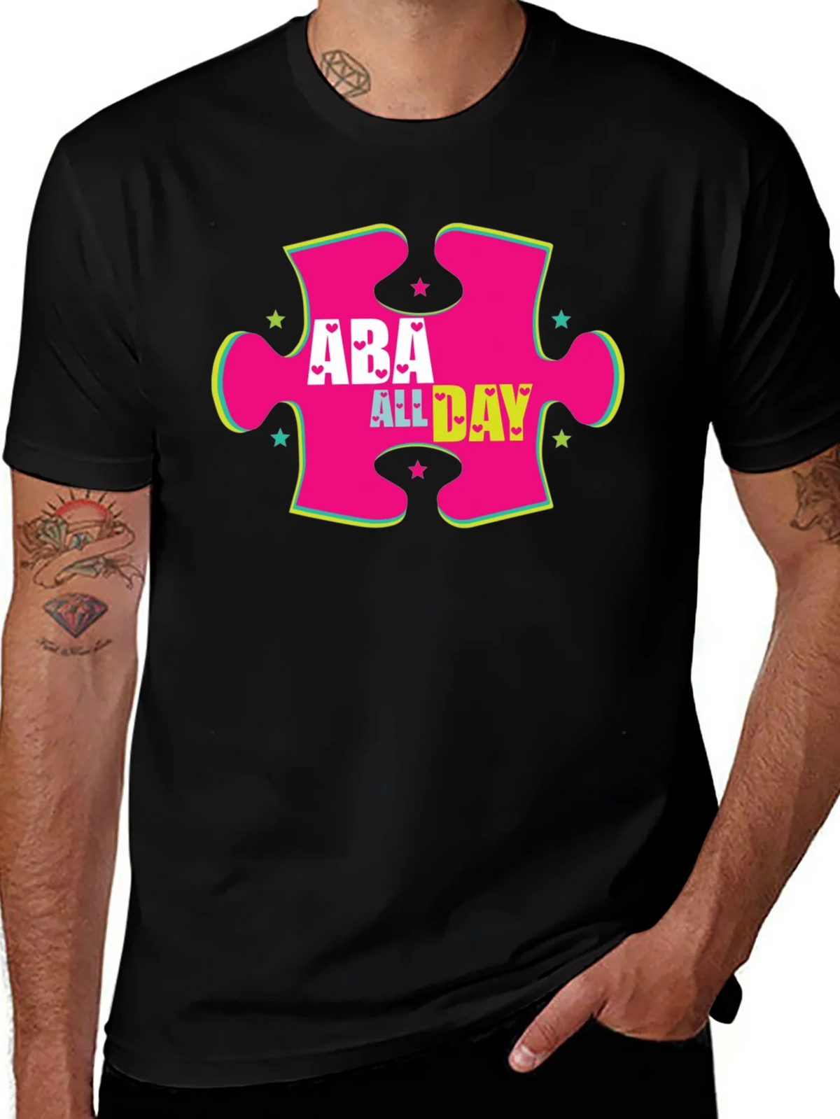 ABA All Day Autism Awareness T-Shirt product image 1