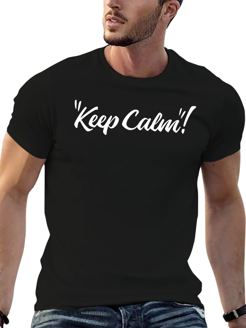 Keep Calm Black T-Shirt - Stylish Comfort product image 6