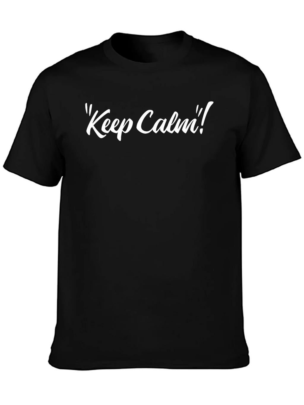 Keep Calm Black T-Shirt - Stylish Comfort product image 3