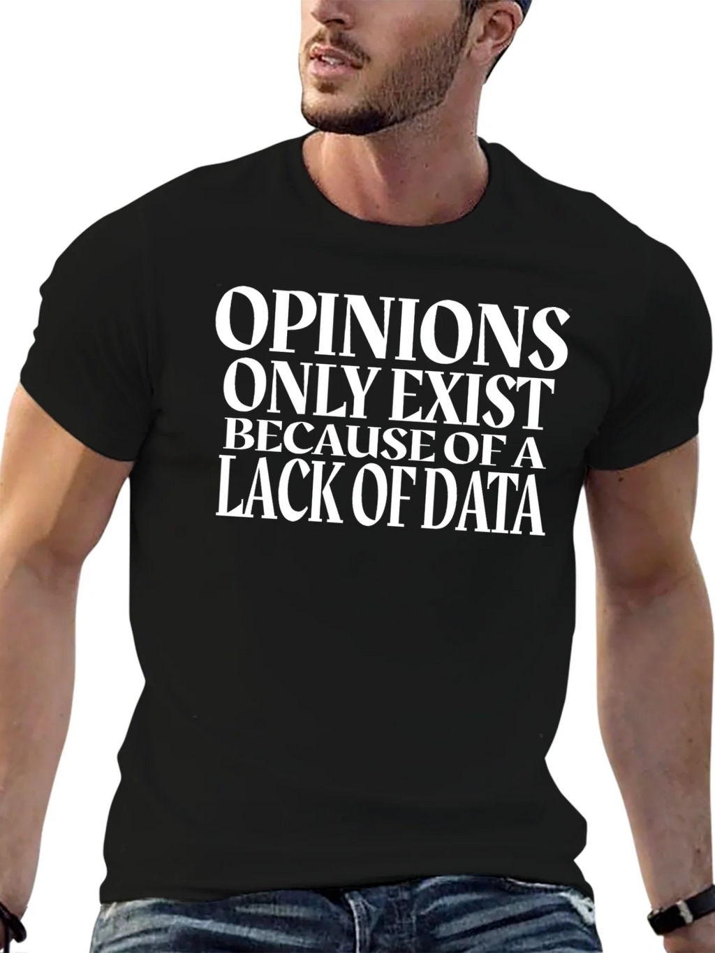 Opinions Lack Data Funny Science T-Shirt product image 2