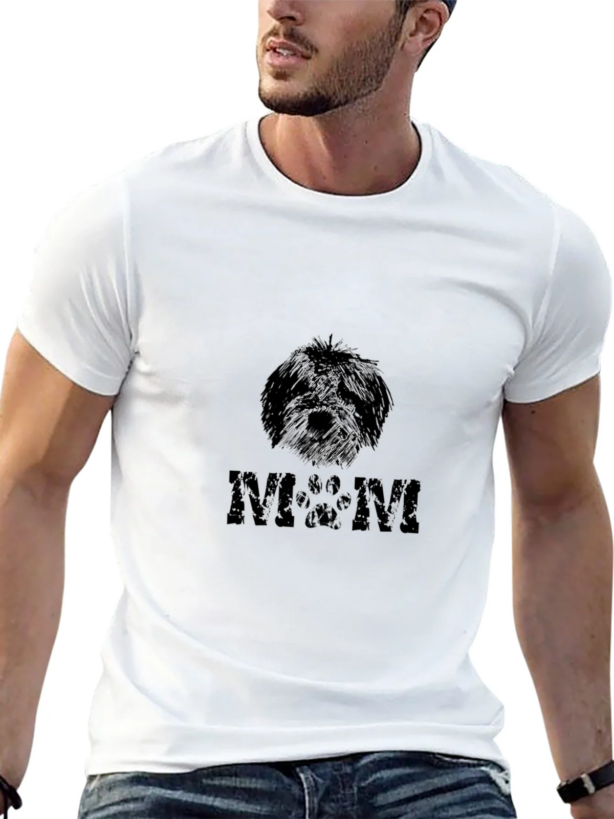 Dog Mom T-Shirt Paw Print Design product image 12
