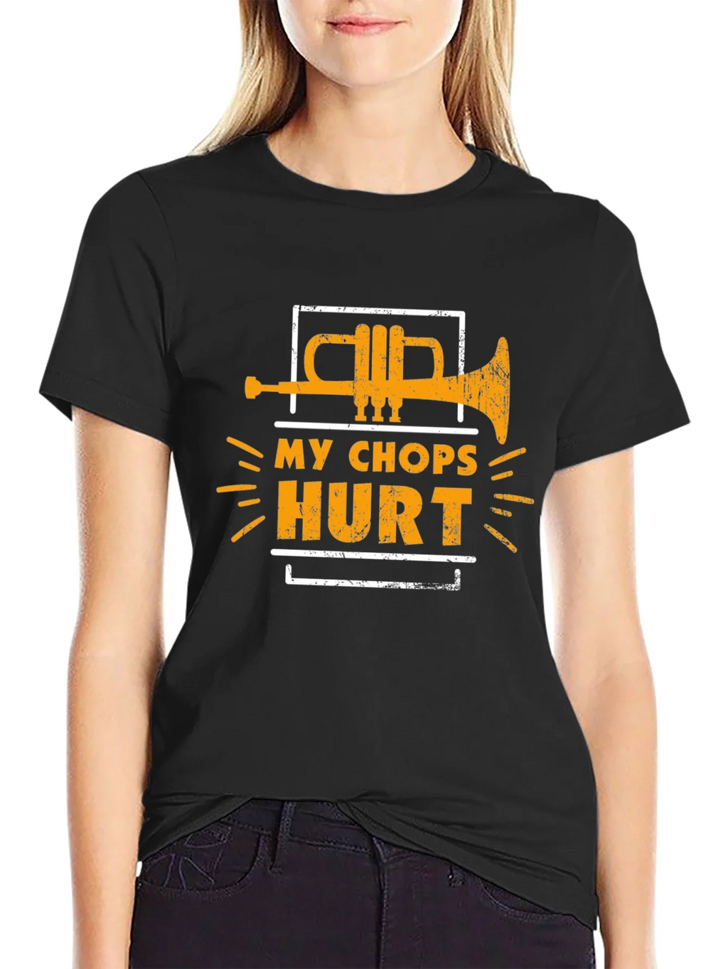 My Chops Hurt Trumpet Graphic Tee product image 2
