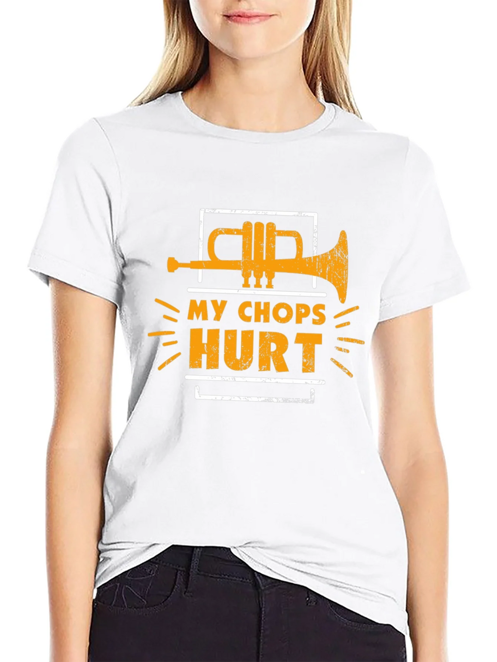 My Chops Hurt Trumpet Graphic Tee product image 8
