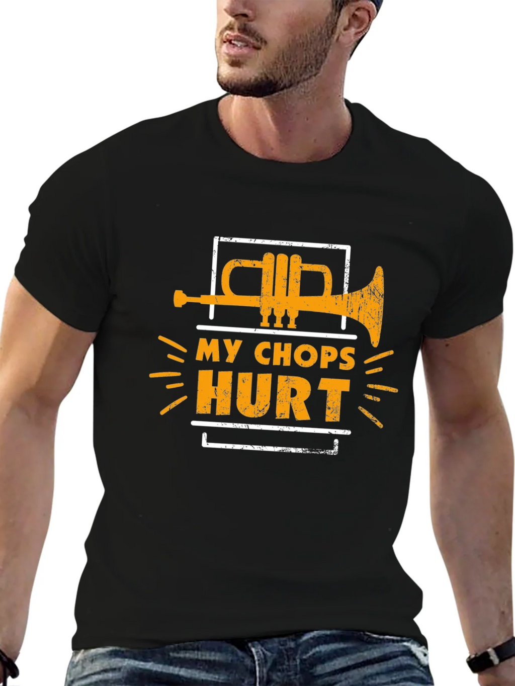 My Chops Hurt Trumpet Graphic Tee product image 6