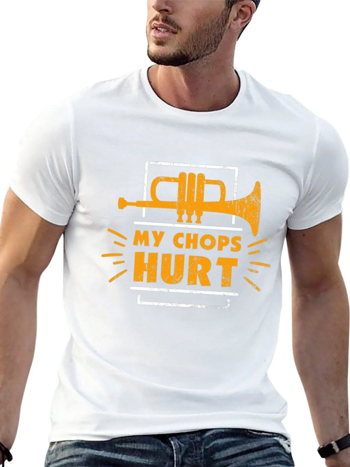 My Chops Hurt Trumpet Graphic Tee product image 12
