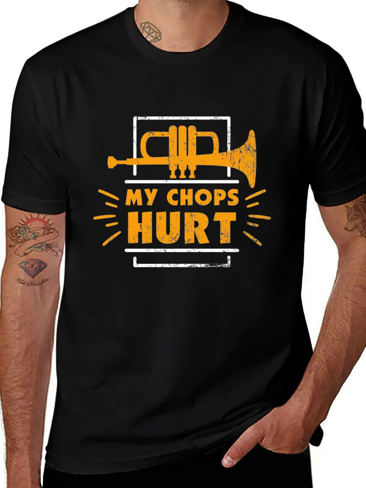 My Chops Hurt Trumpet Graphic Tee product image 1