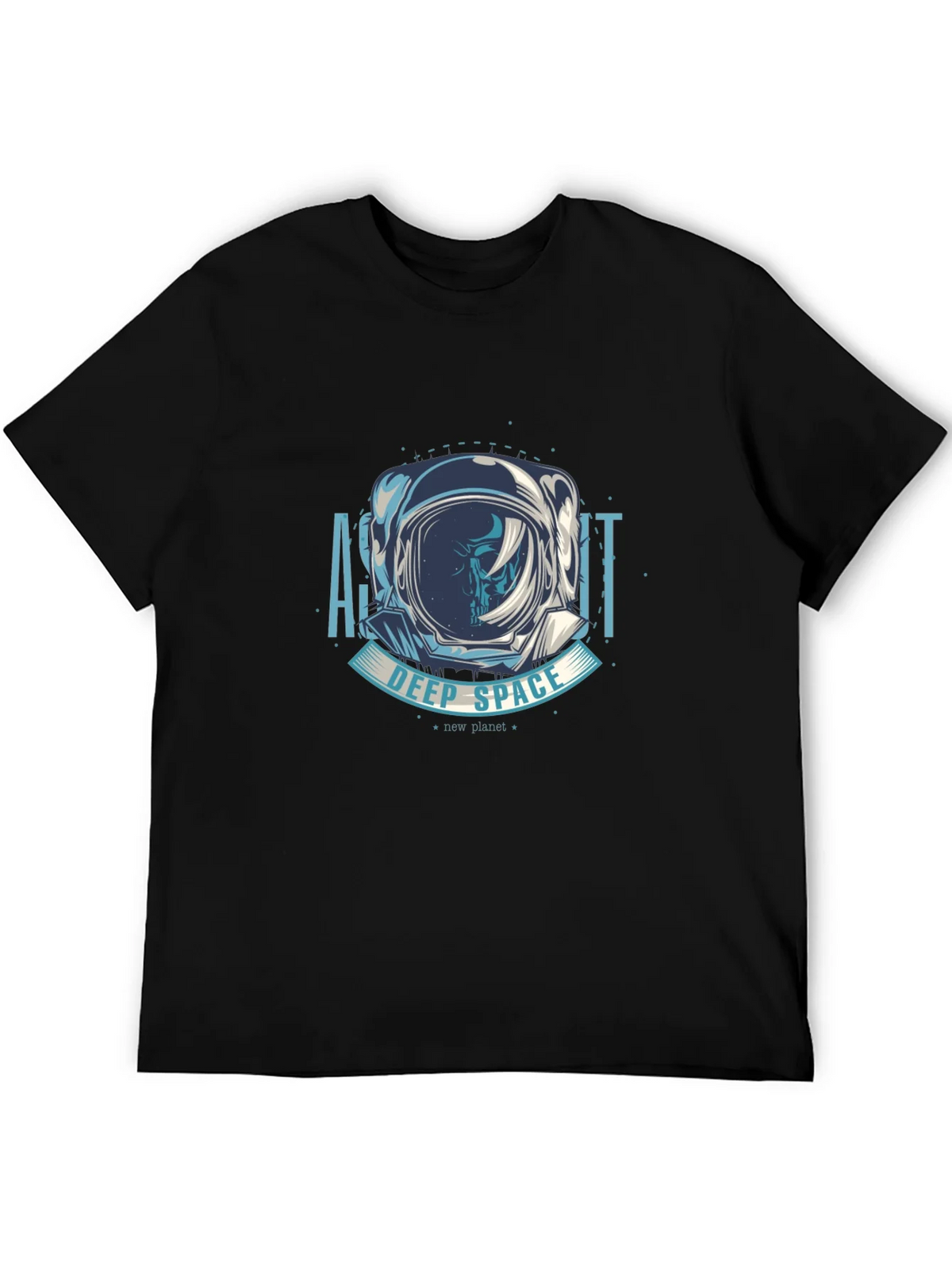 Astronaut Deep Space Graphic T-Shirt - Black product image 4