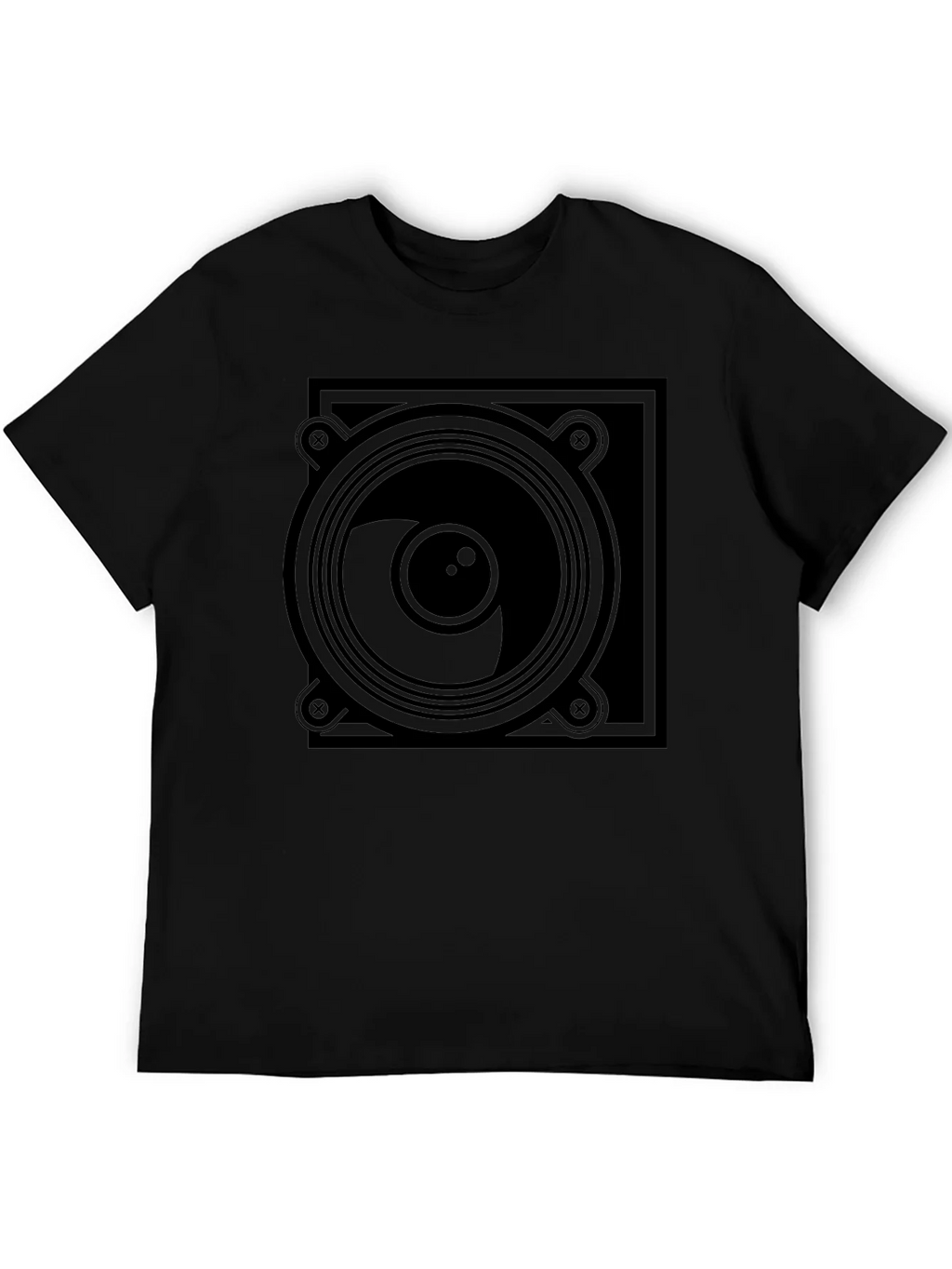 Speaker Graphic Black T-Shirt product image 5
