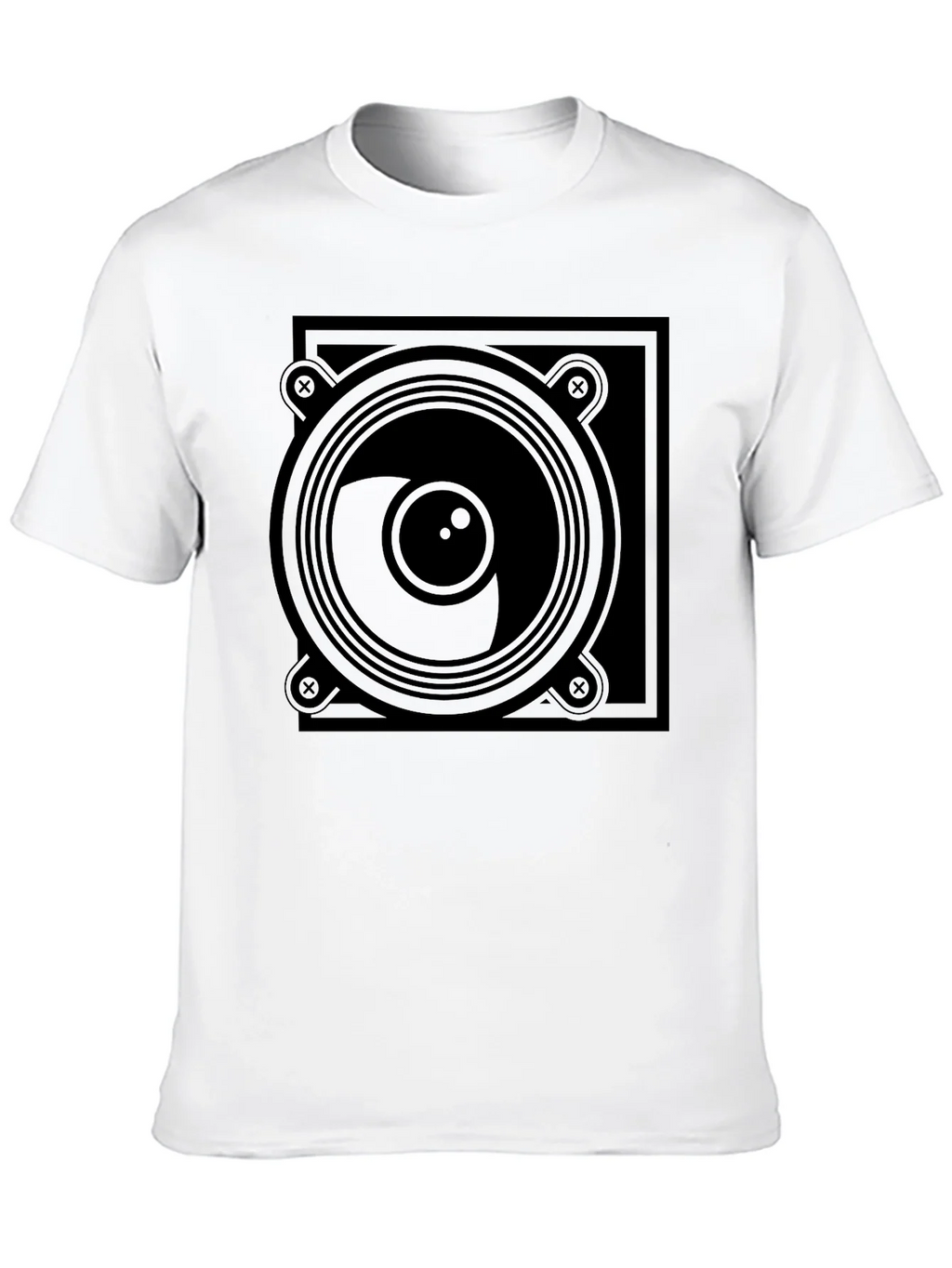 Speaker Graphic Black T-Shirt product image 9