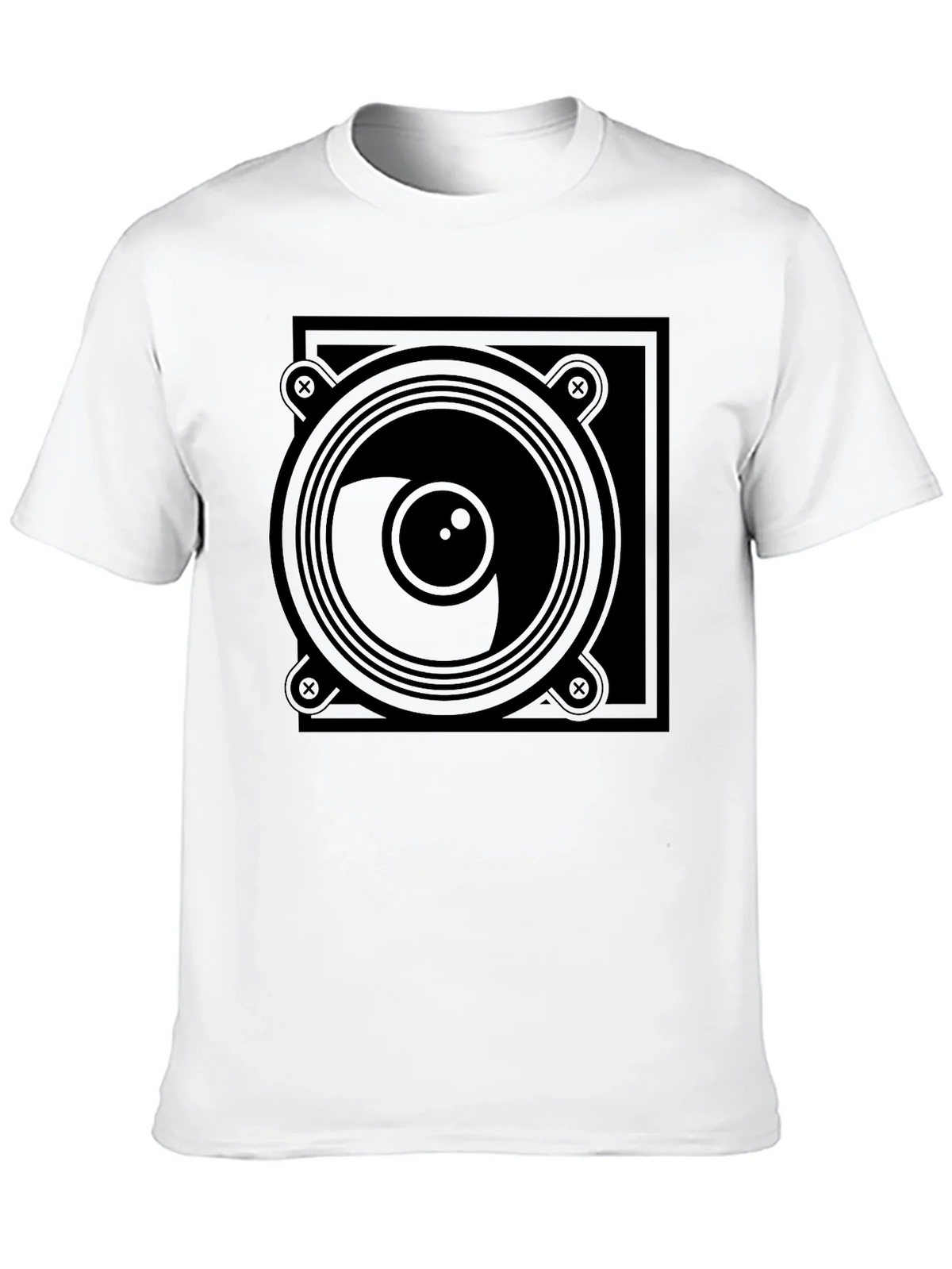 Speaker Graphic Black T-Shirt product image 9