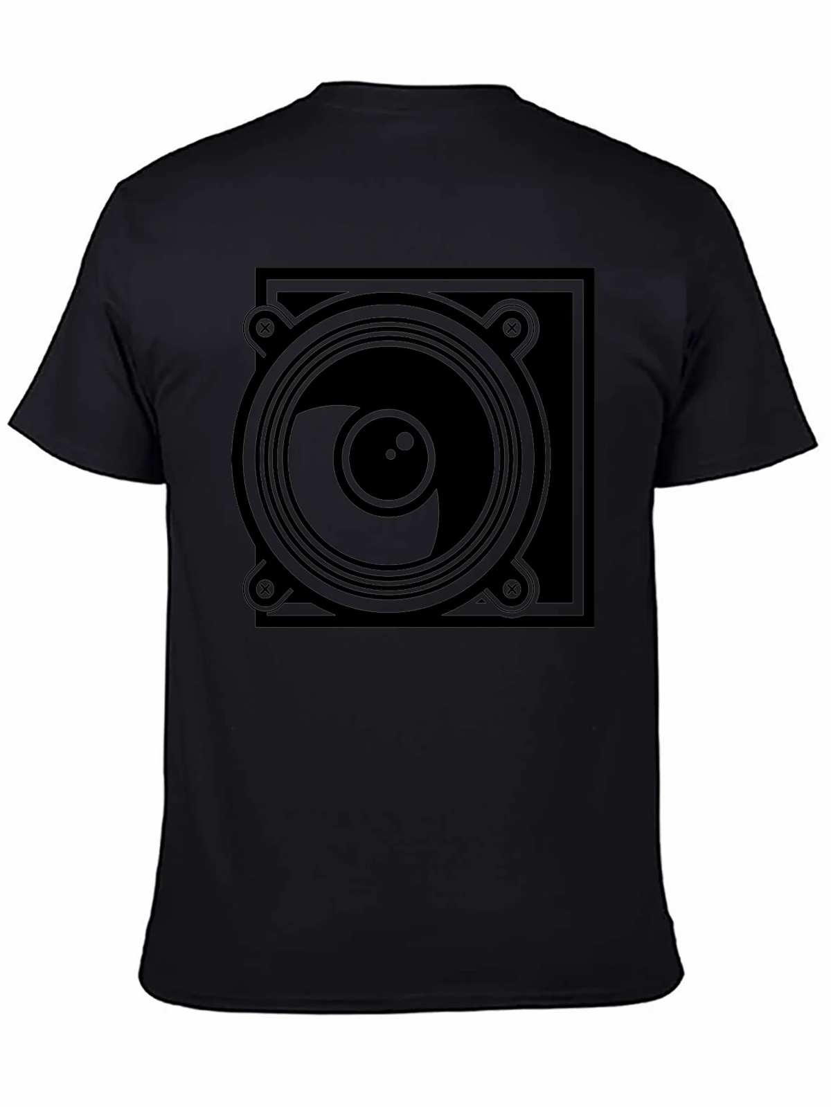 Speaker Graphic Black T-Shirt product image 4