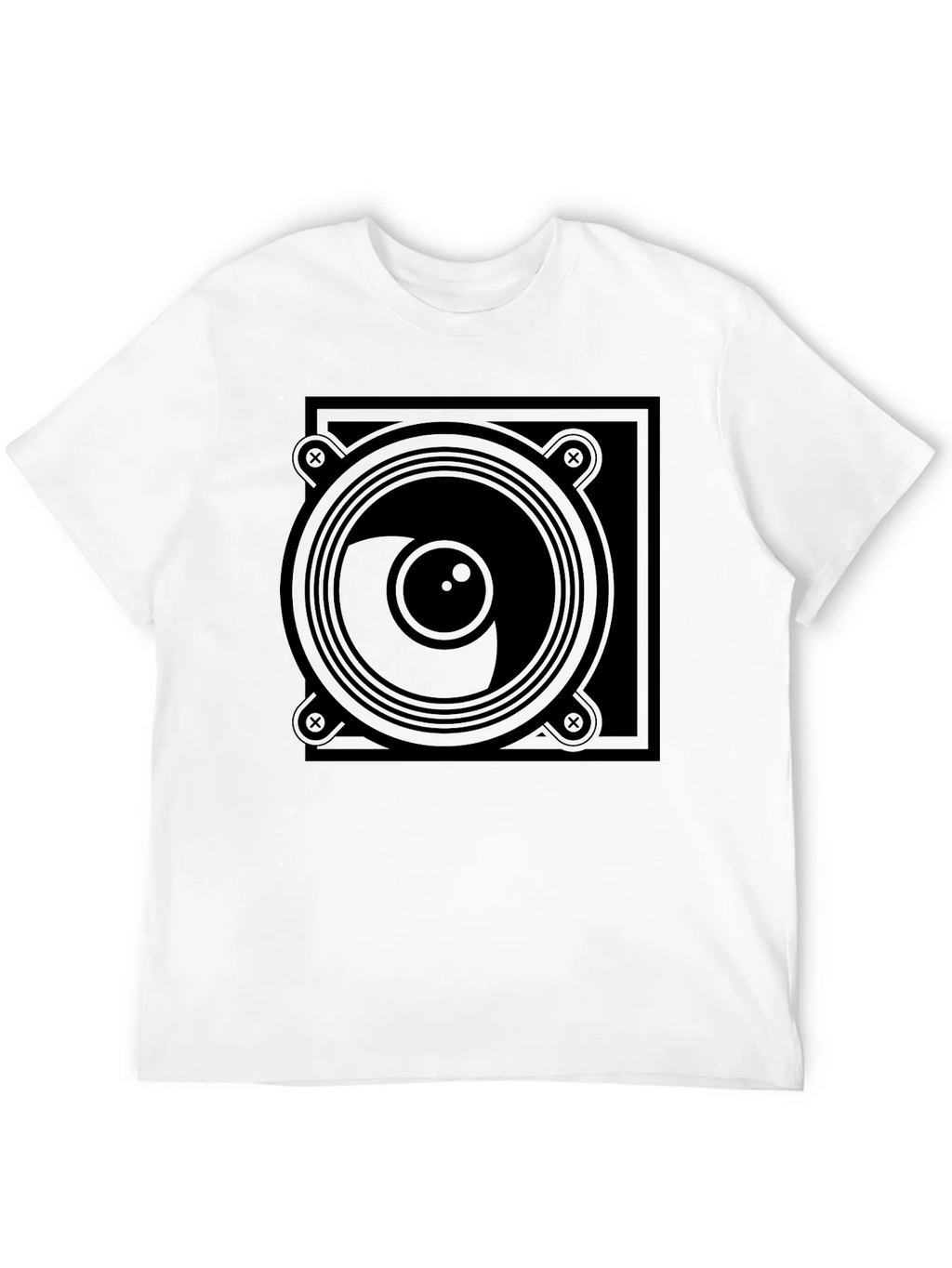Speaker Graphic Black T-Shirt product image 11