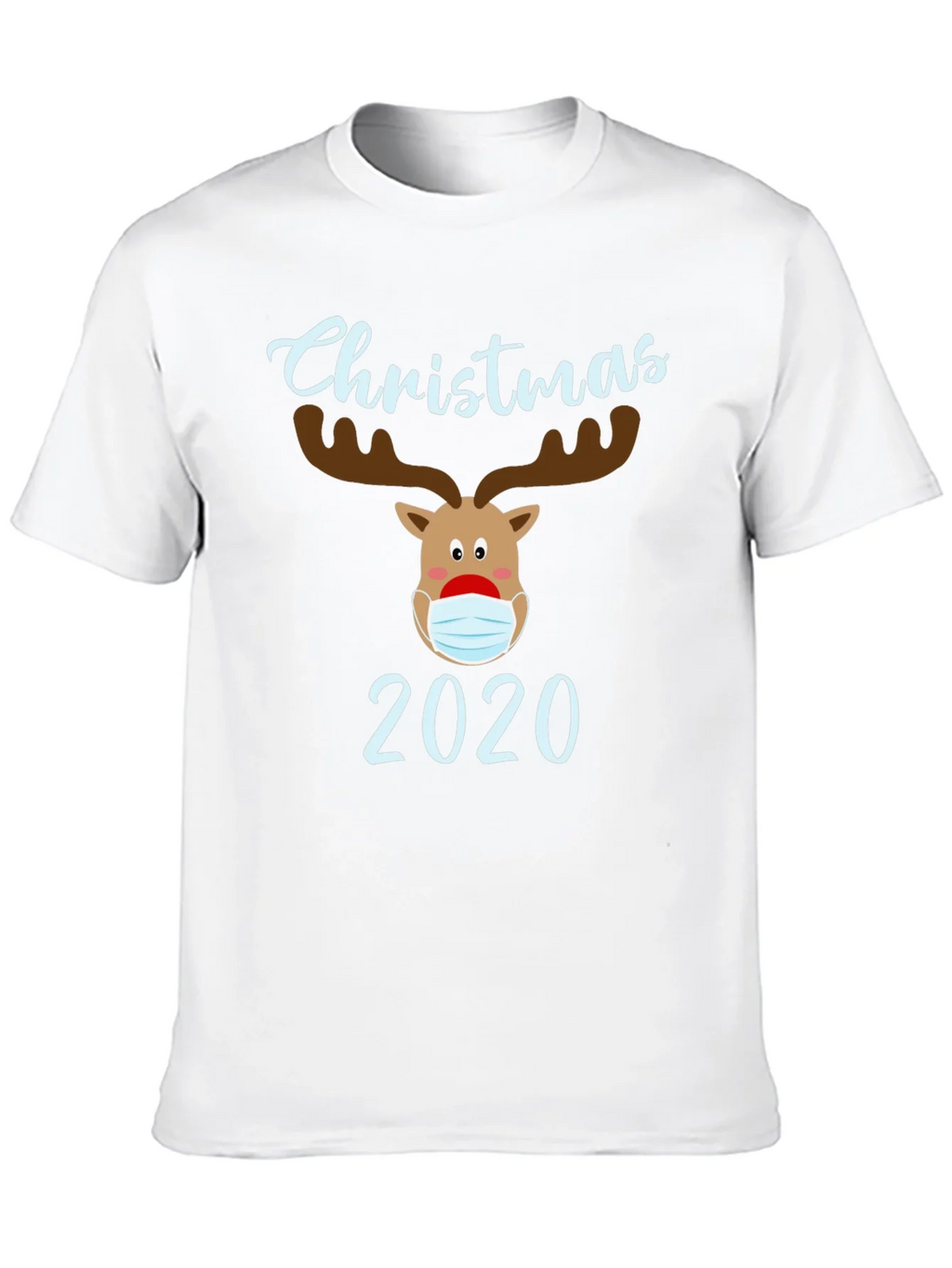 Christmas 2020 Masked Reindeer Graphic T-Shirt product image 9