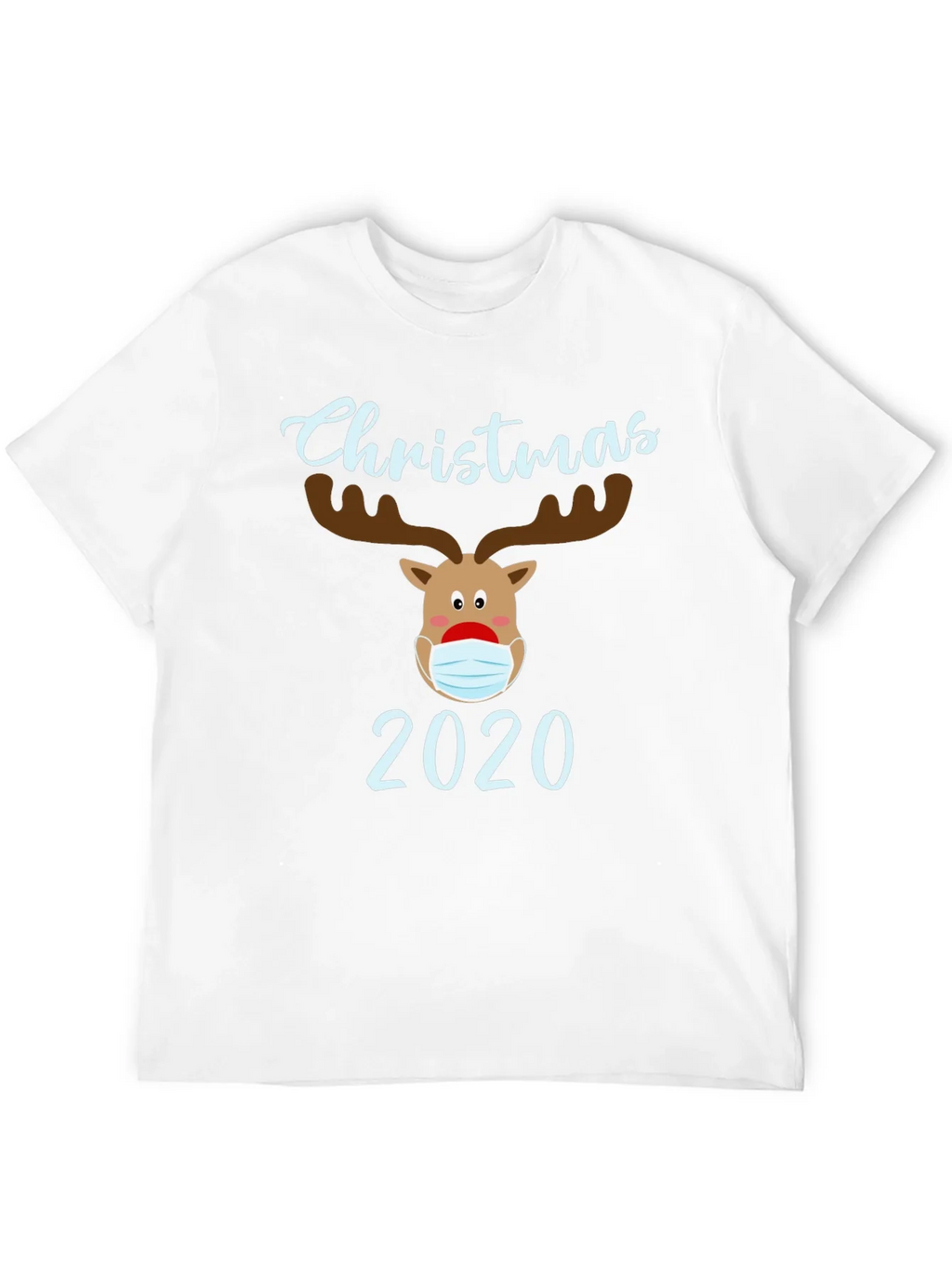 Christmas 2020 Masked Reindeer Graphic T-Shirt product image 11