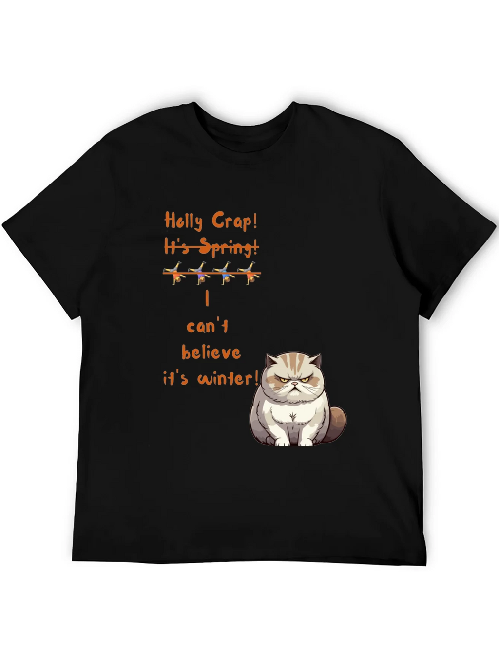 Funny Grumpy Cat Spring T-Shirt product image 4