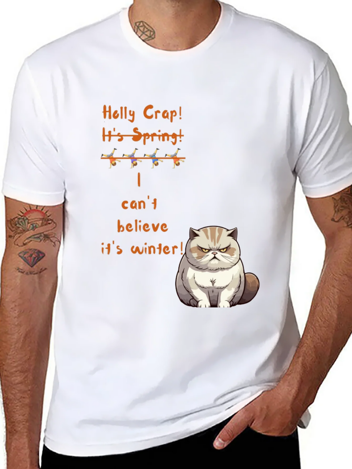Funny Grumpy Cat Spring T-Shirt product image 6