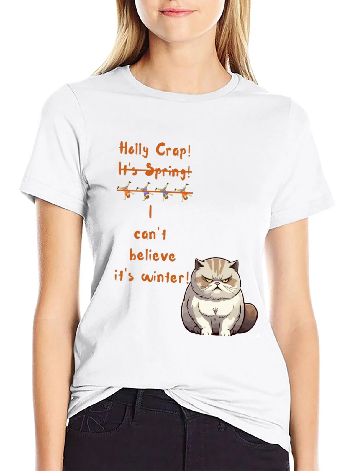 Funny Grumpy Cat Spring T-Shirt product image 7