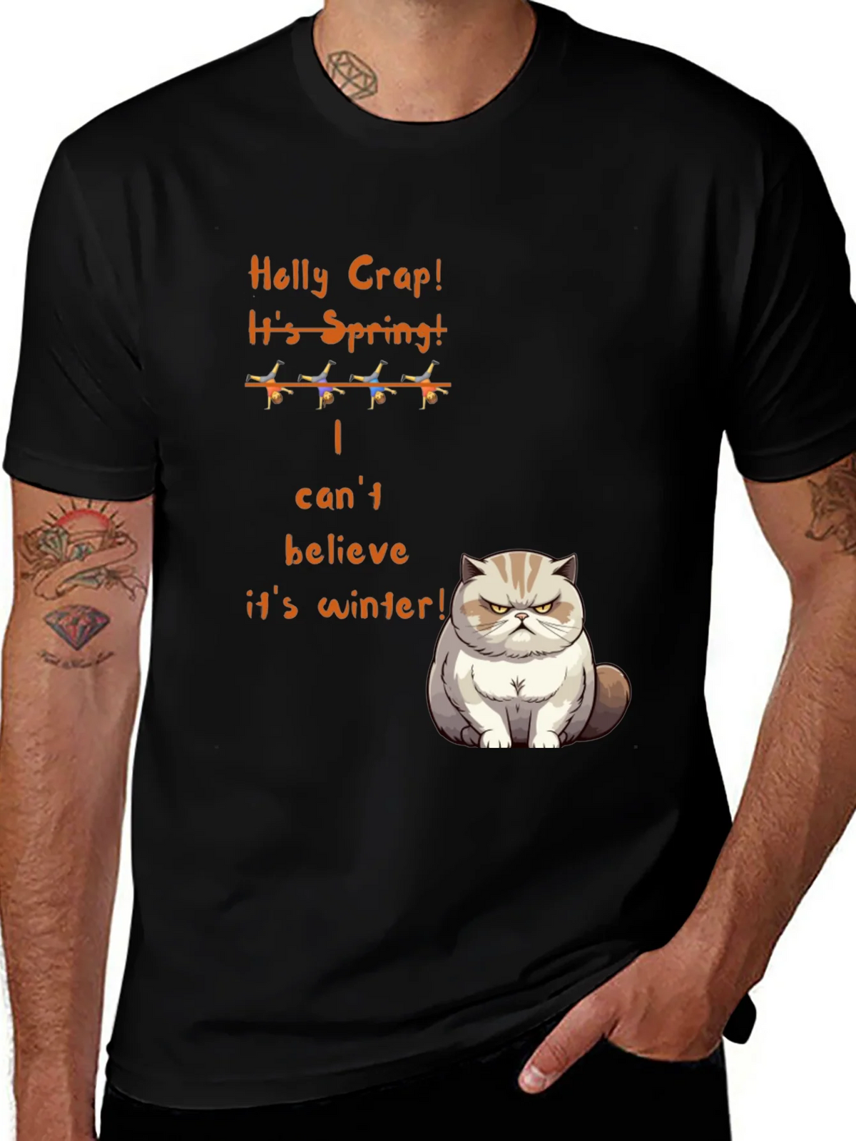 Funny Grumpy Cat Spring T-Shirt product image 1