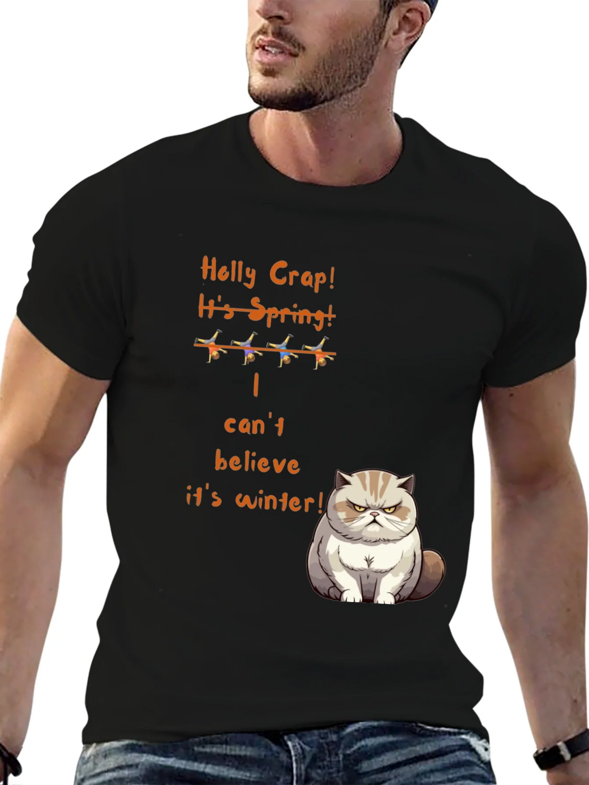 Funny Grumpy Cat Spring T-Shirt product image 5