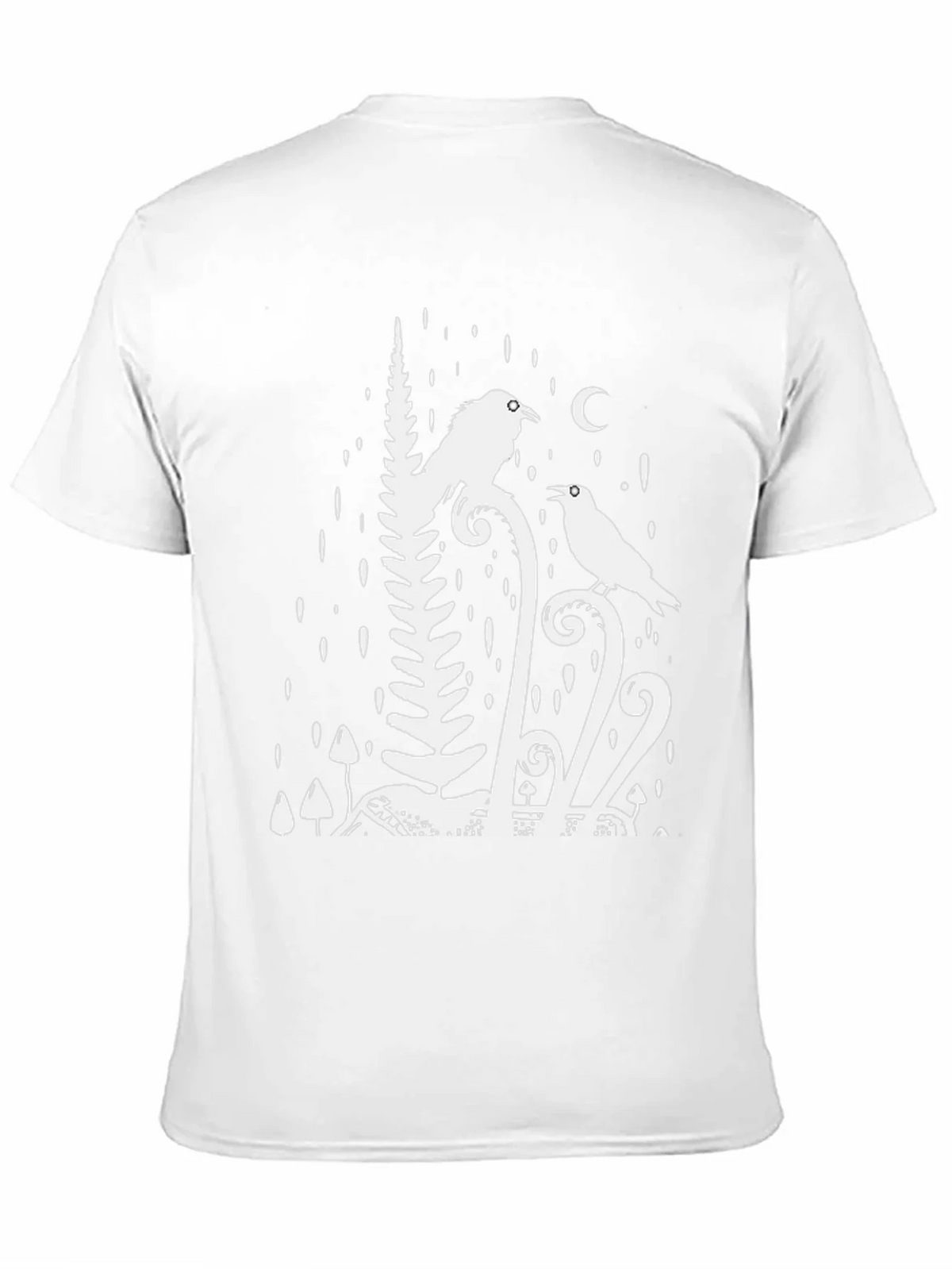 Raven & Moon Graphic Tee - Black Cotton T-Shirt product image 10