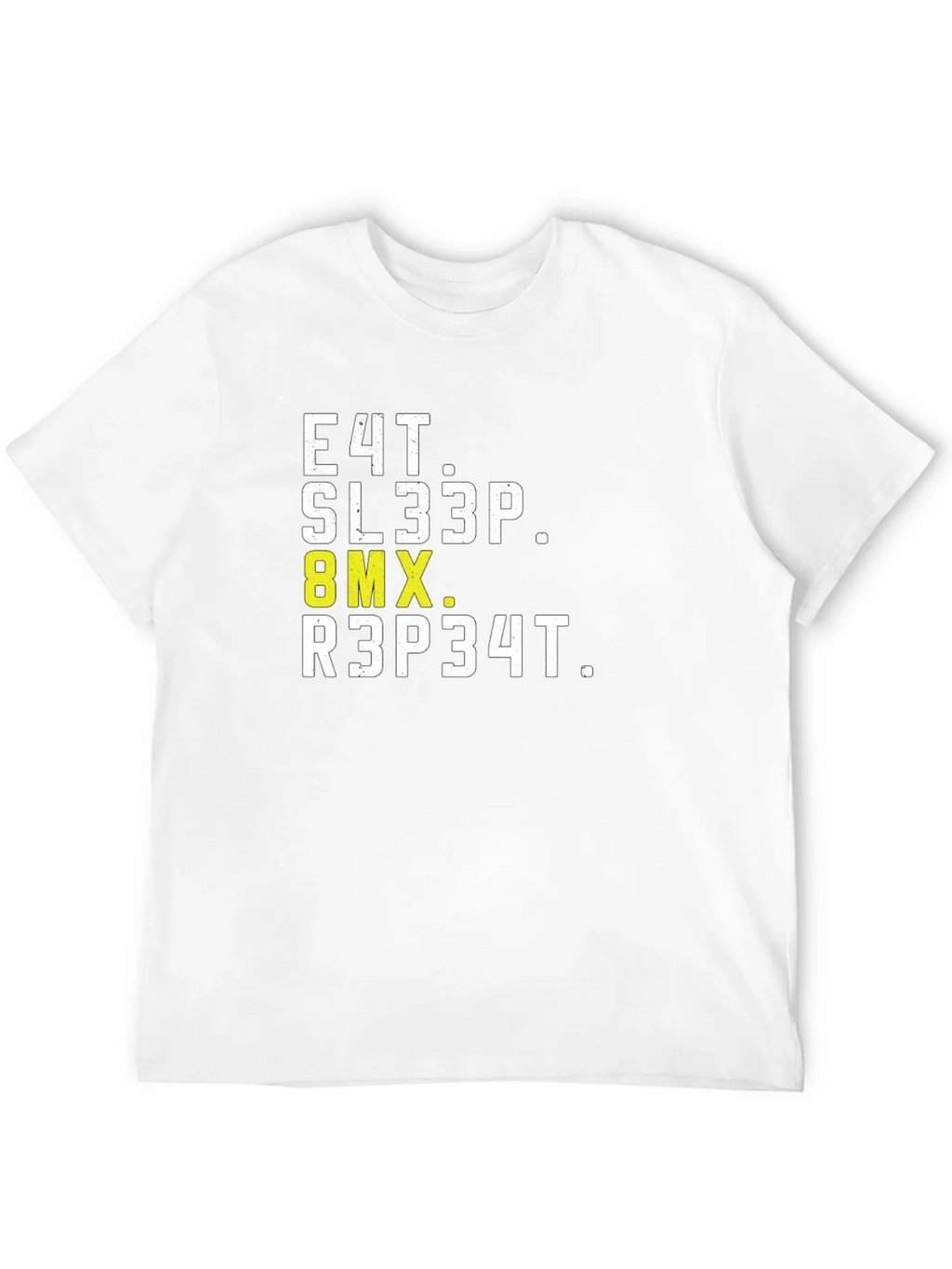 Eat Sleep BMX Repeat Black Graphic T-Shirt product image 9