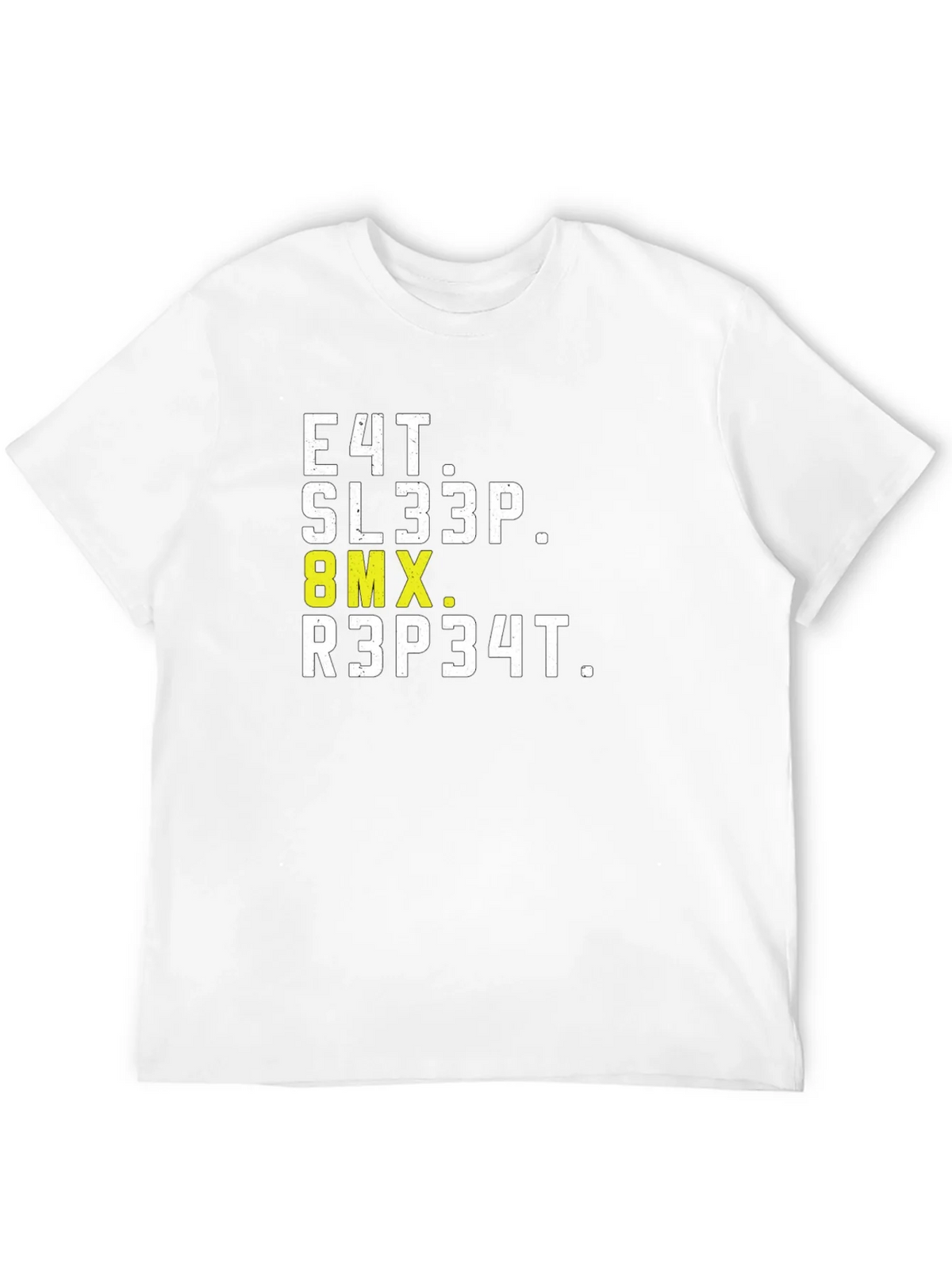 Eat Sleep BMX Repeat Black Graphic T-Shirt product image 9