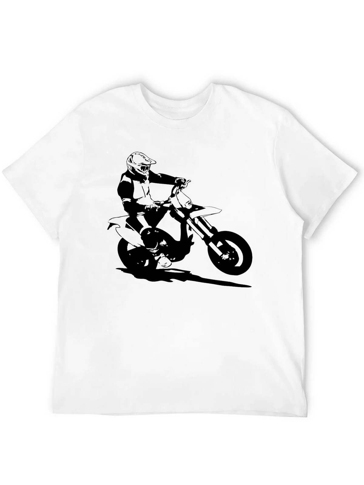 Black Motorcycle Rider Graphic Tee product image 10