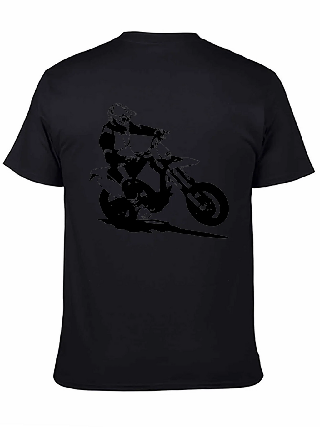 Black Motorcycle Rider Graphic Tee product image 3