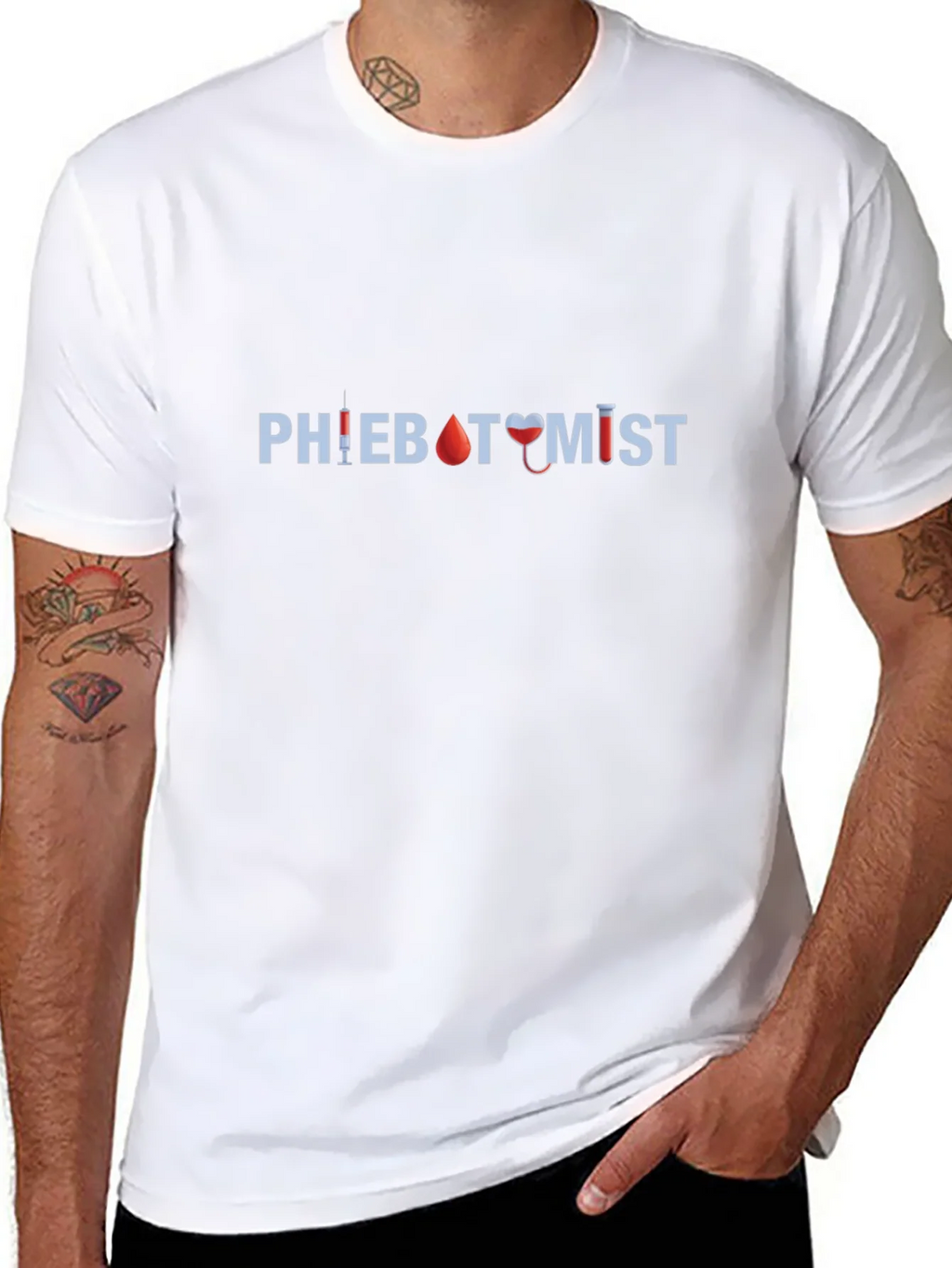 Phlebotomist Graphic T-Shirt - Medical Professional Apparel product image 2