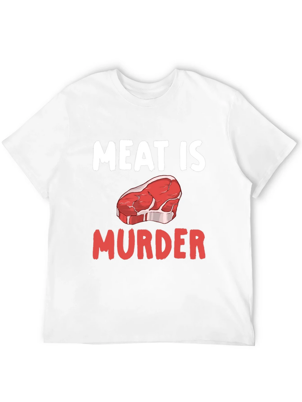 Meat is Murder Graphic T-Shirt - Vegan Protest Tee product image 11