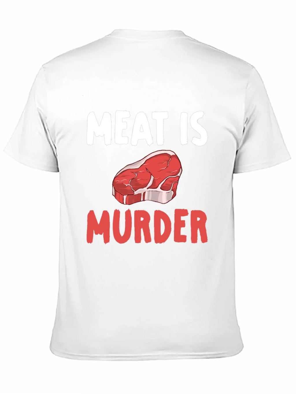 Meat is Murder Graphic T-Shirt - Vegan Protest Tee product image 10