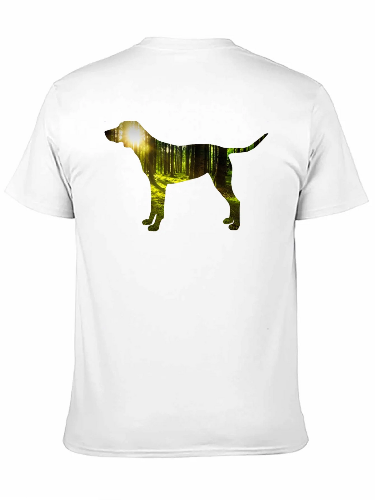 Dog Silhouette Forest Black Graphic Tee product image 8