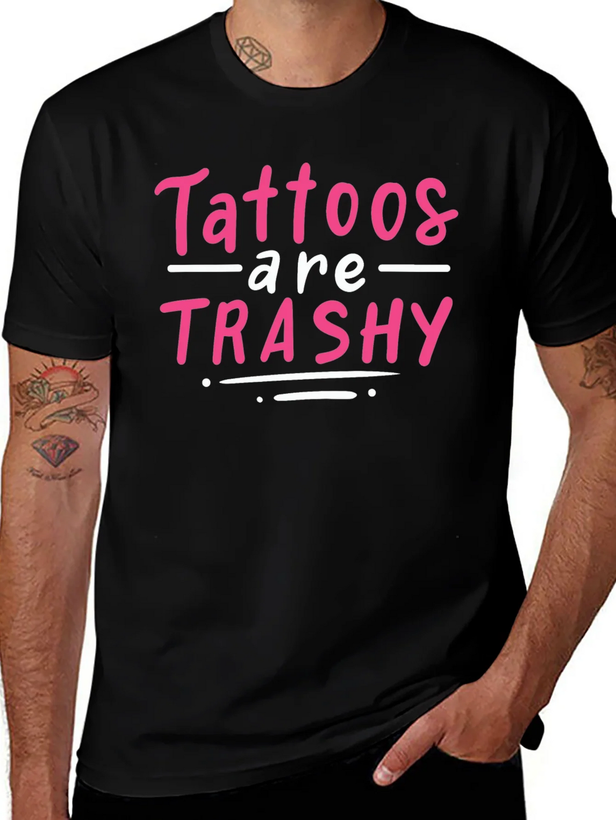 Tattoos are Trashy Graphic Tee product image 1