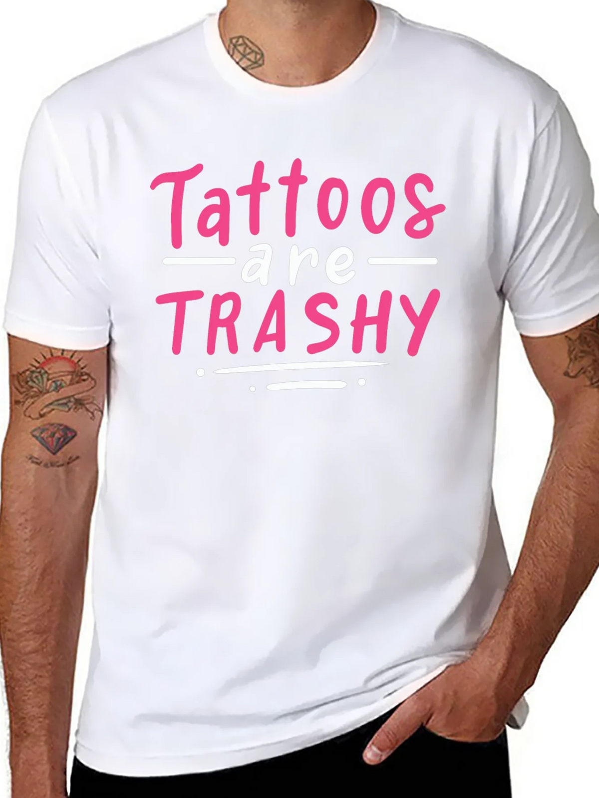 Tattoos are Trashy Graphic Tee product image 4