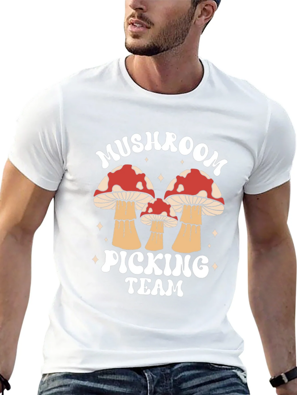 Mushroom Picking Team Graphic T-Shirt product image 12
