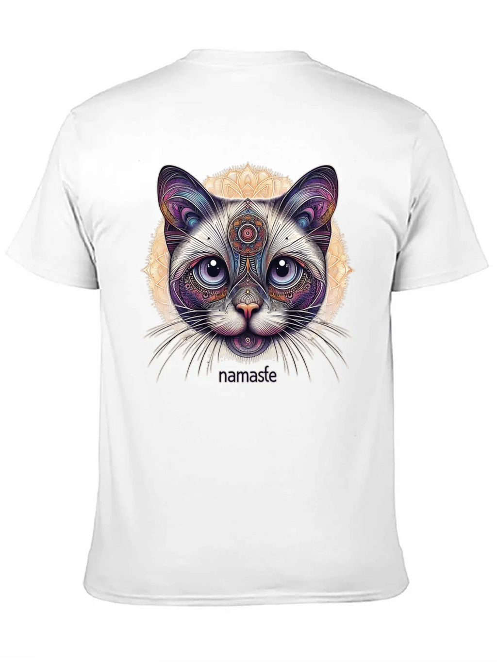 Namaste Cat T-Shirt - Meditative Feline Design product image 9