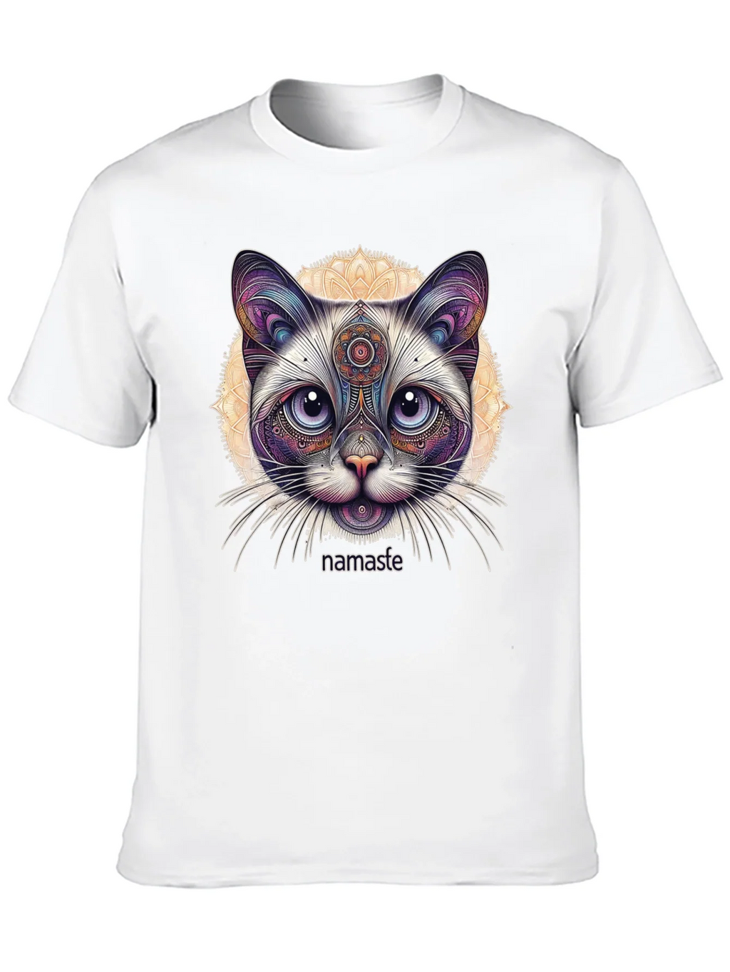 Namaste Cat T-Shirt - Meditative Feline Design product image 8