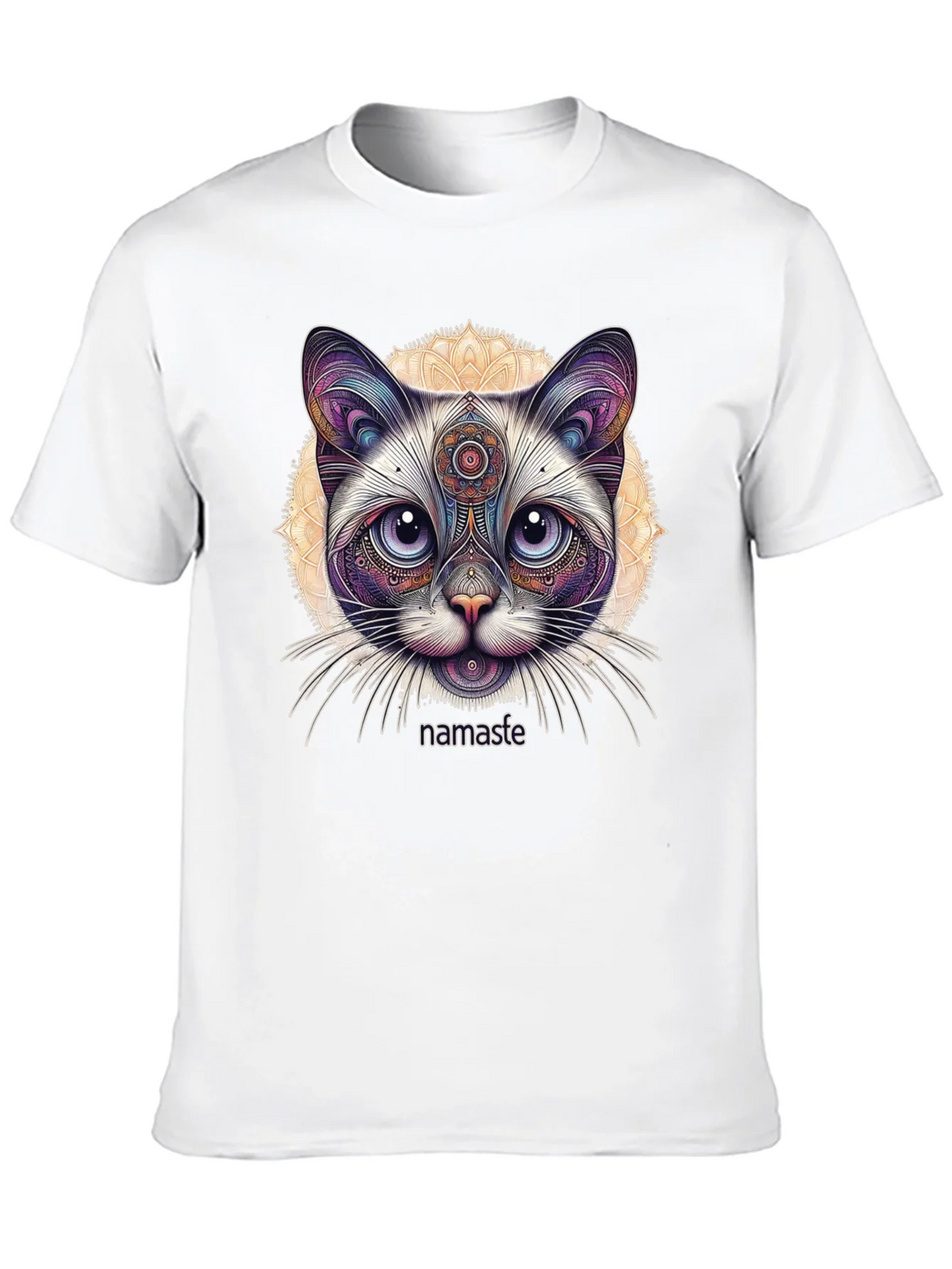 Namaste Cat T-Shirt - Meditative Feline Design product image 8