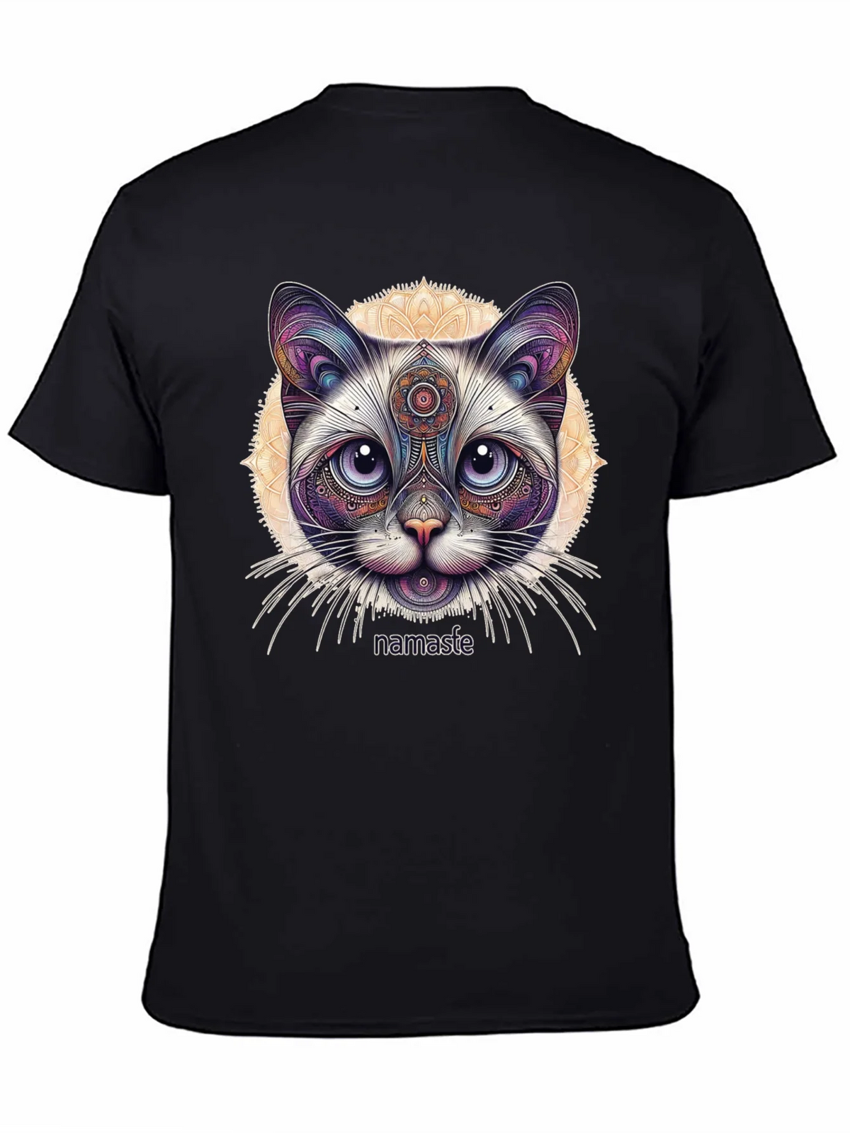 Namaste Cat T-Shirt - Meditative Feline Design product image 4