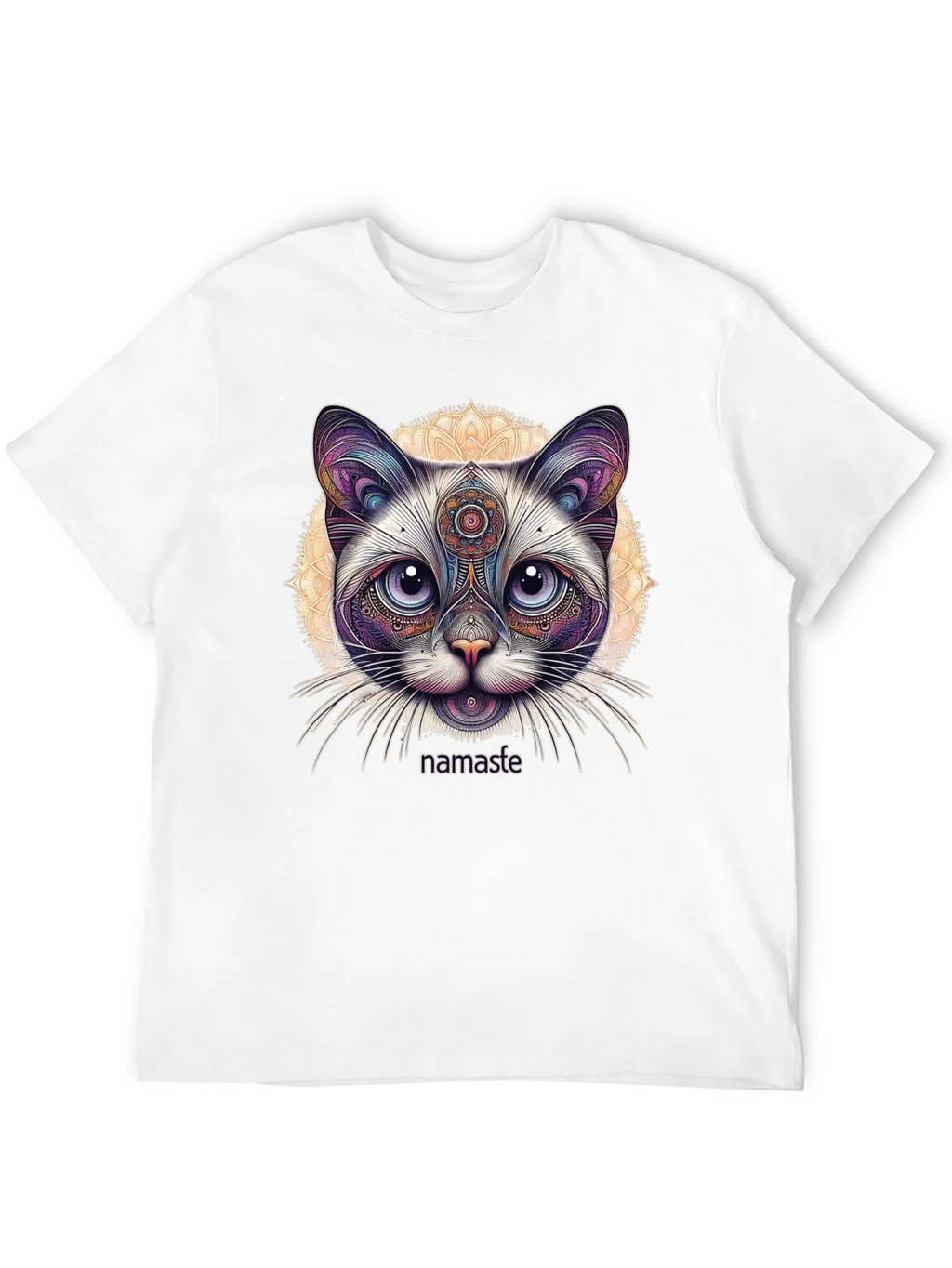 Namaste Cat T-Shirt - Meditative Feline Design product image 10