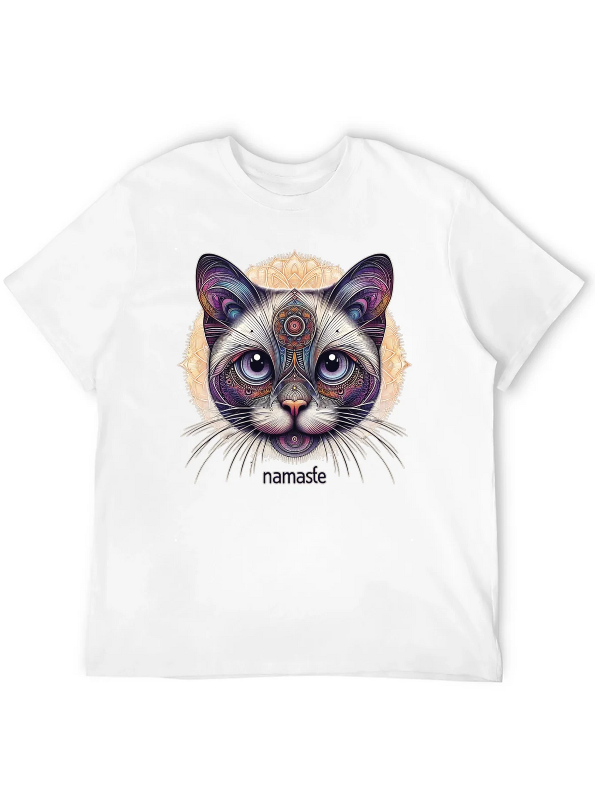 Namaste Cat T-Shirt - Meditative Feline Design product image 10
