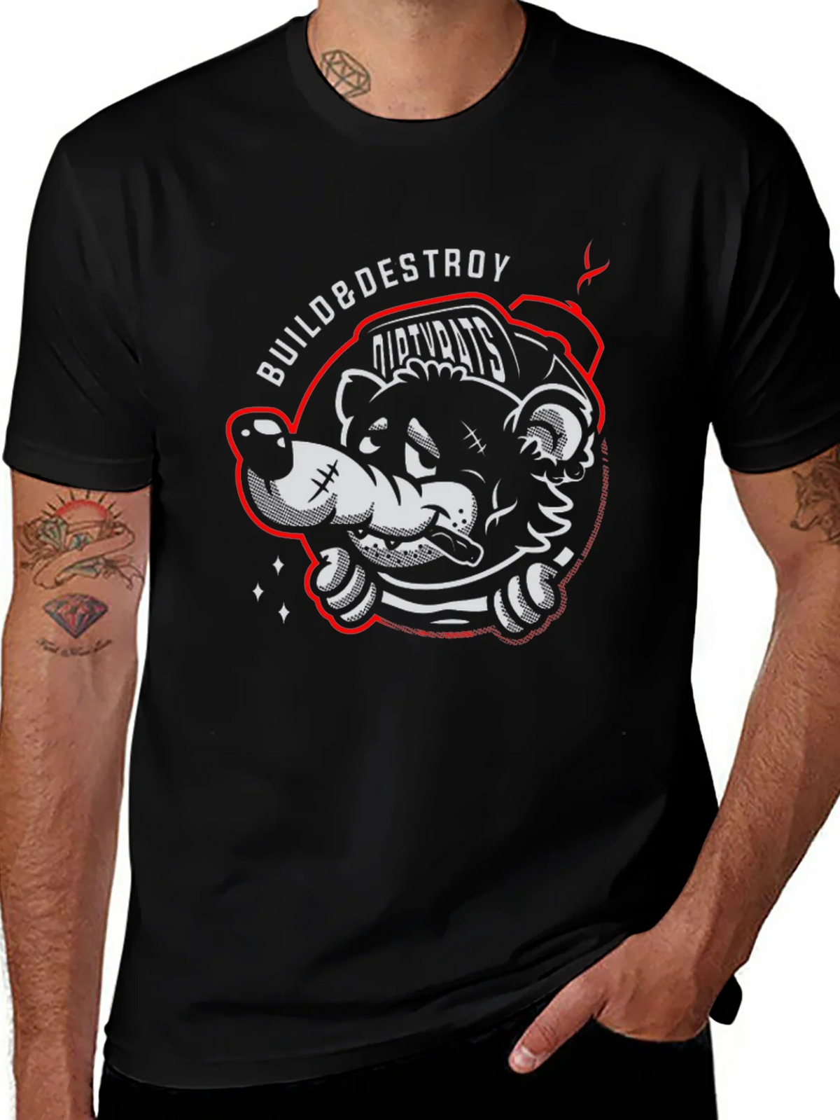 Build & Destroy Dirty Rats Graphic T-Shirt product image 1