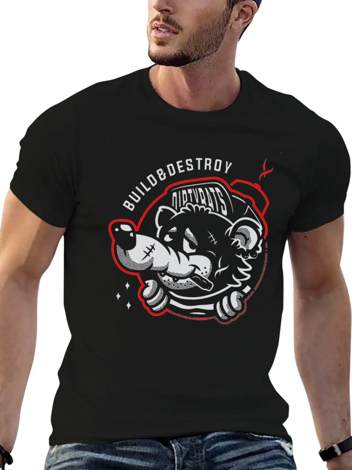 Build & Destroy Dirty Rats Graphic T-Shirt product image 5
