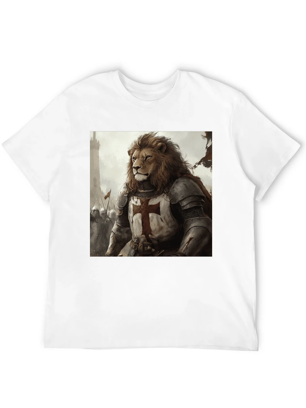 Lion Knight T-Shirt - Medieval Warrior product image 11