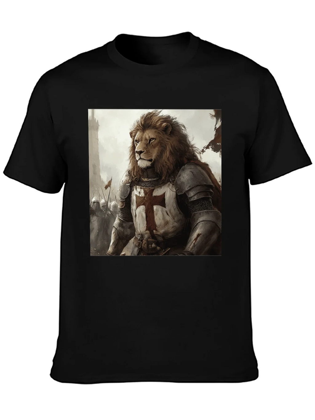 Lion Knight T-Shirt - Medieval Warrior product image 3