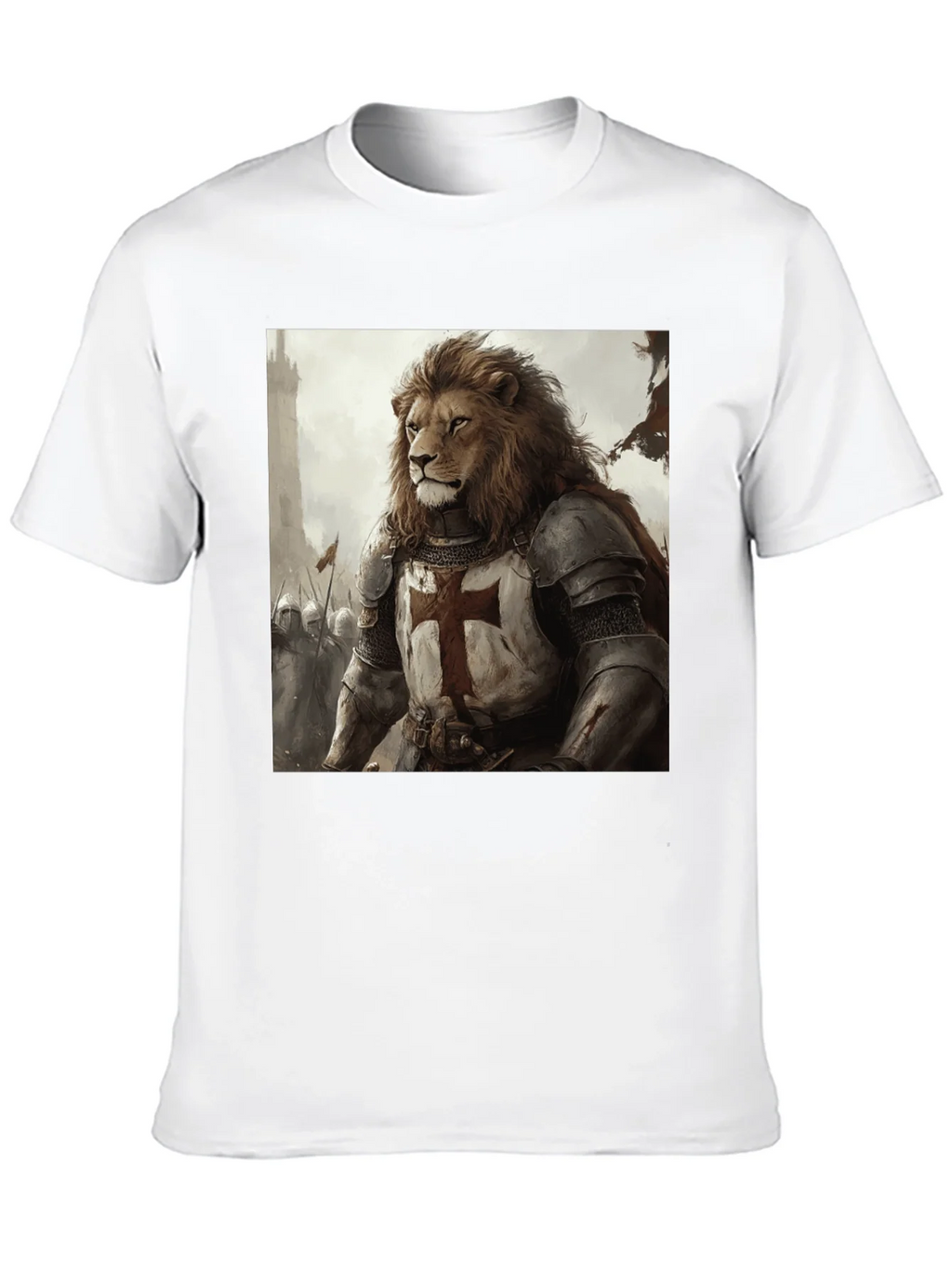 Lion Knight T-Shirt - Medieval Warrior product image 9