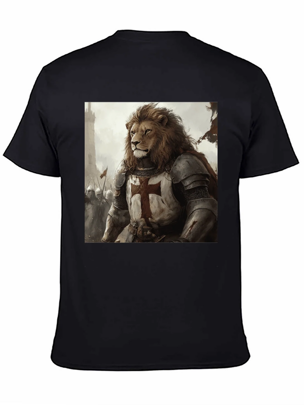 Lion Knight T-Shirt - Medieval Warrior product image 4