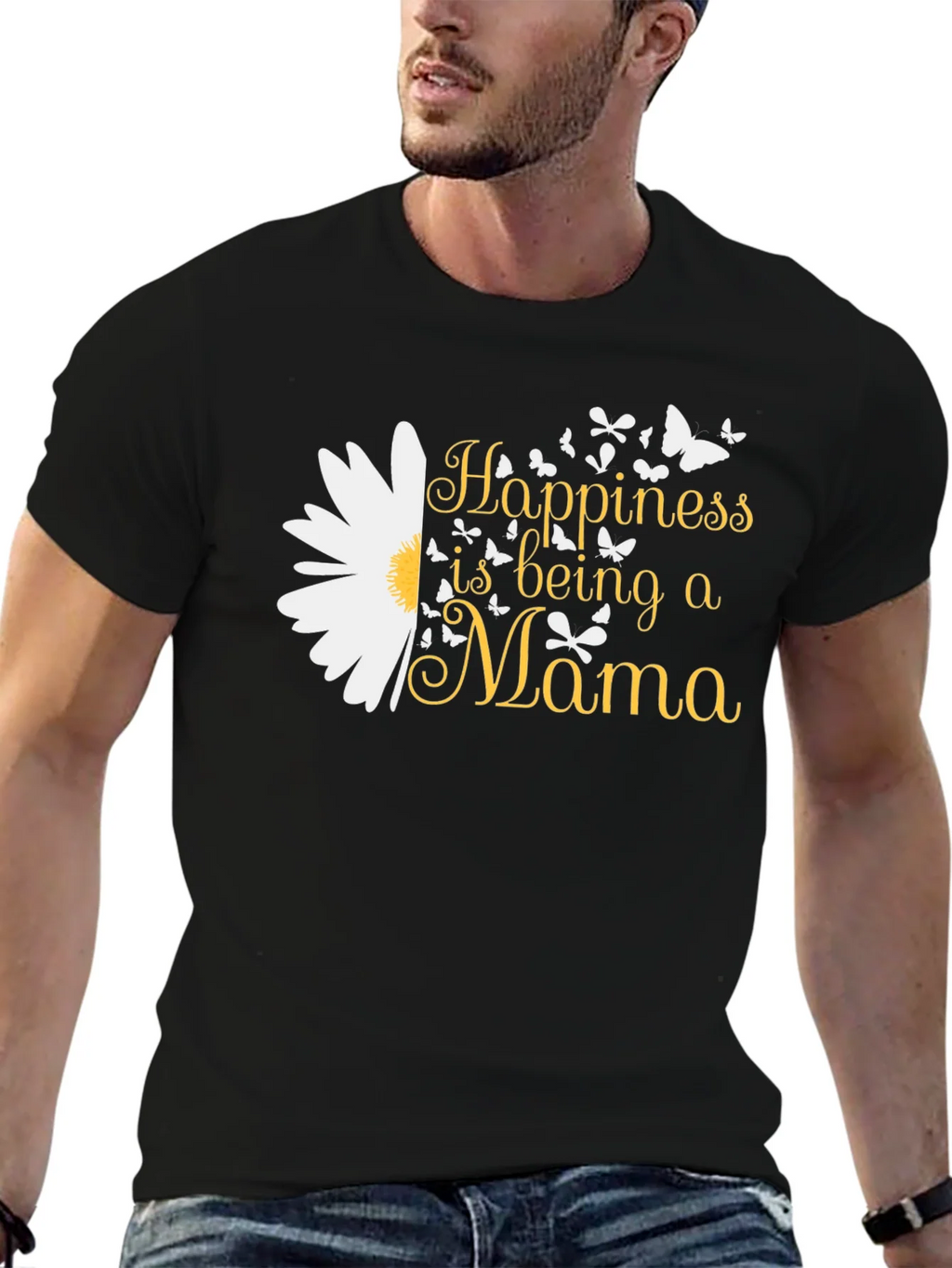 Happiness is Being a Mama Graphic Tee product image 6