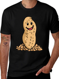 Funny Peanut Cartoon Graphic T-Shirt product image 1